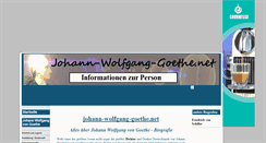 Desktop Screenshot of johann-wolfgang-goethe.net