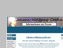 Tablet Screenshot of johann-wolfgang-goethe.net